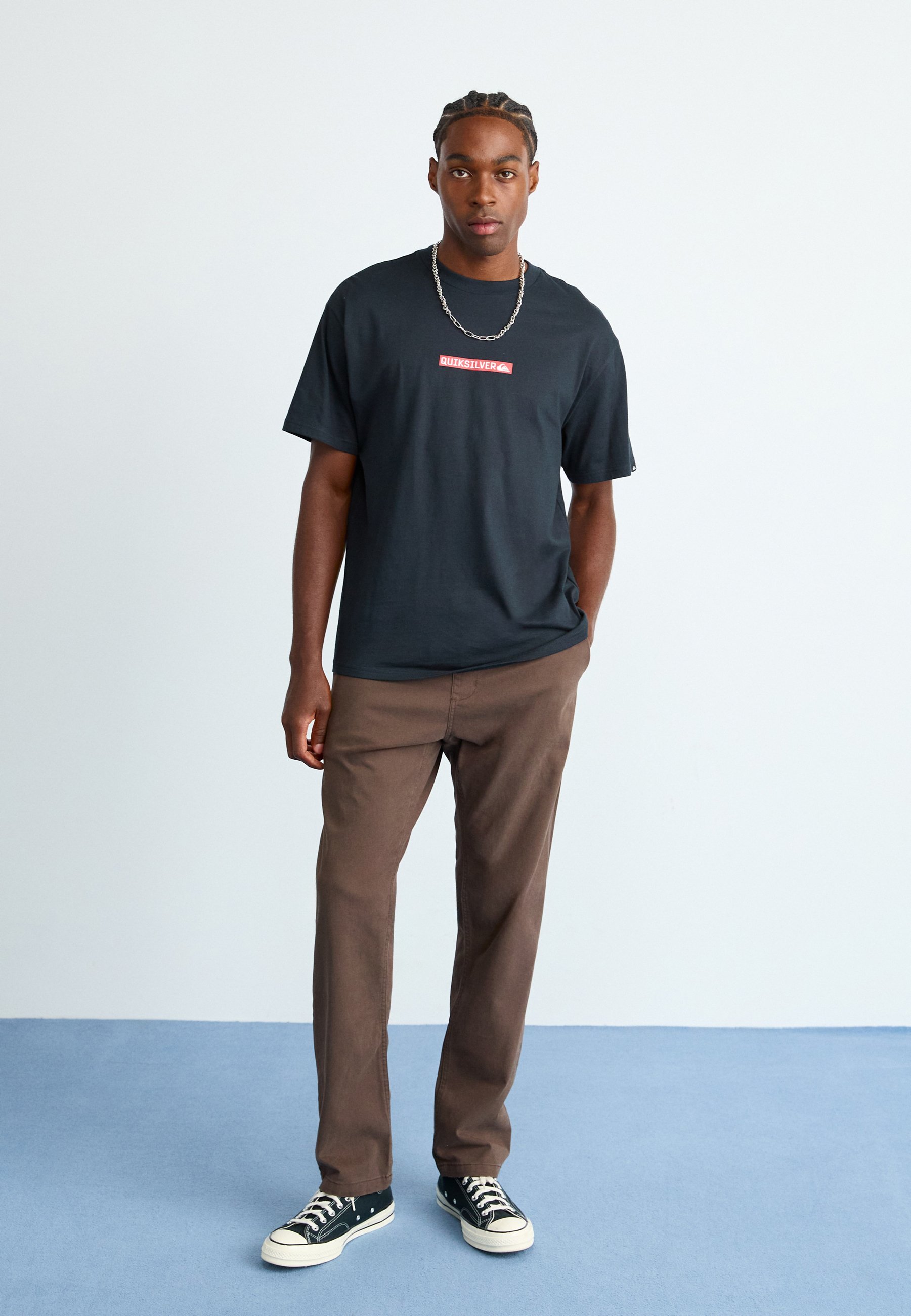 T-shirt Quiksilver DNA CLICKER - Imprimé - Noir