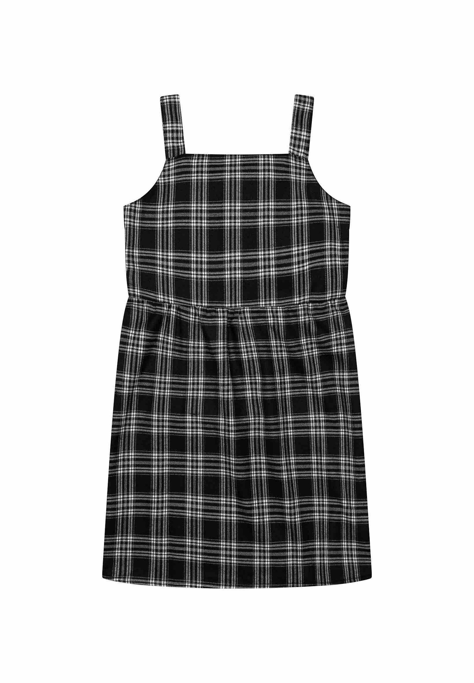 MINOTI CHECKED ZIP - Cocktailkleid / Partykleid - schwarz