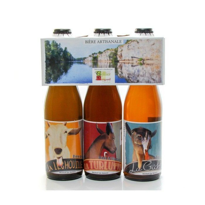 Pack triple de cervezas artesanales La Léchouille (3 x 33 cl)