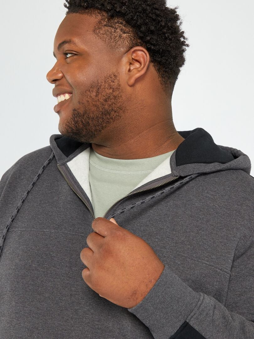 Sudadera con capucha de felpa - GRIS