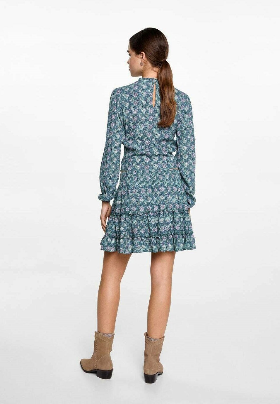 Mango Kids A-line sukně - mátově zelená