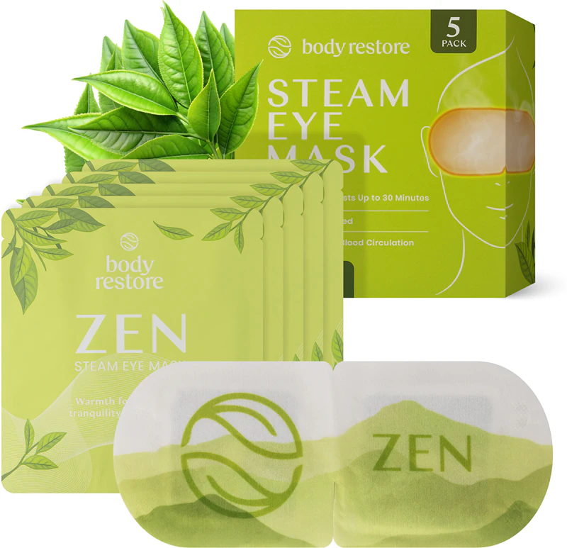 Body Restore Dampf-Augenmaske, Grüntee-Augenmaske