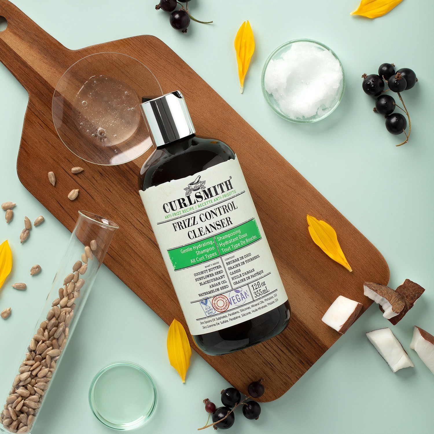 Curlsmith pretspūkošanās šampūns - 355 ml