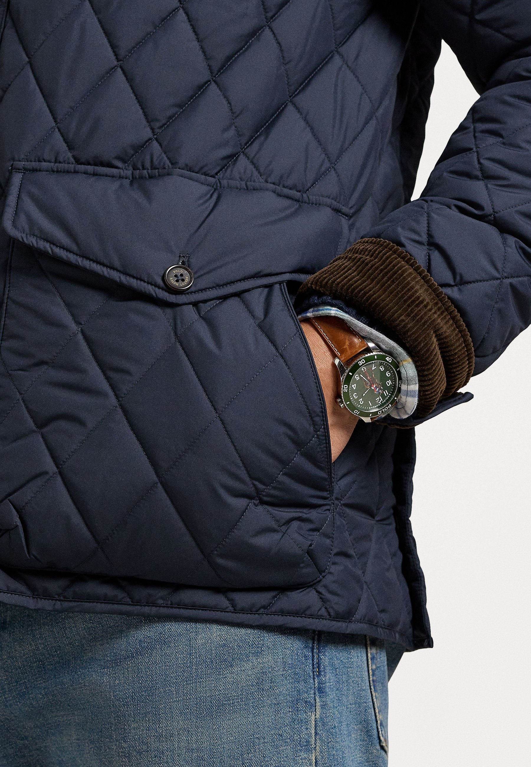 Polo Ralph Lauren Grandes Tailles THE BEATON - Veste matelassée légère - Bleu marine universitaire
