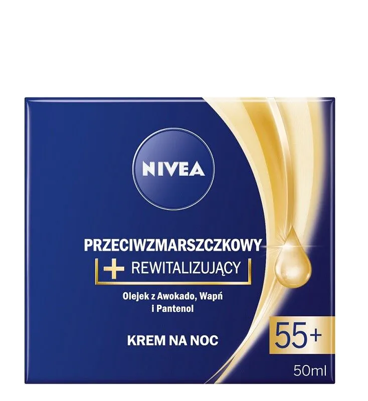 Nivea Przeciwzmarszczkowy + rewitalizujący Krem na noc 55+
