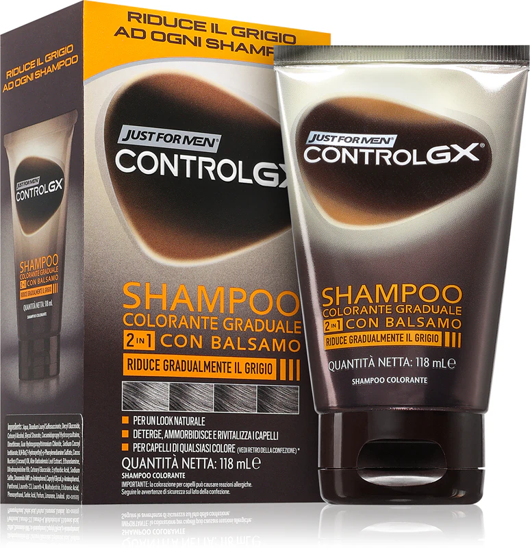Just for Men Control GX Shampoo e condicionador para cabelos grisalhos