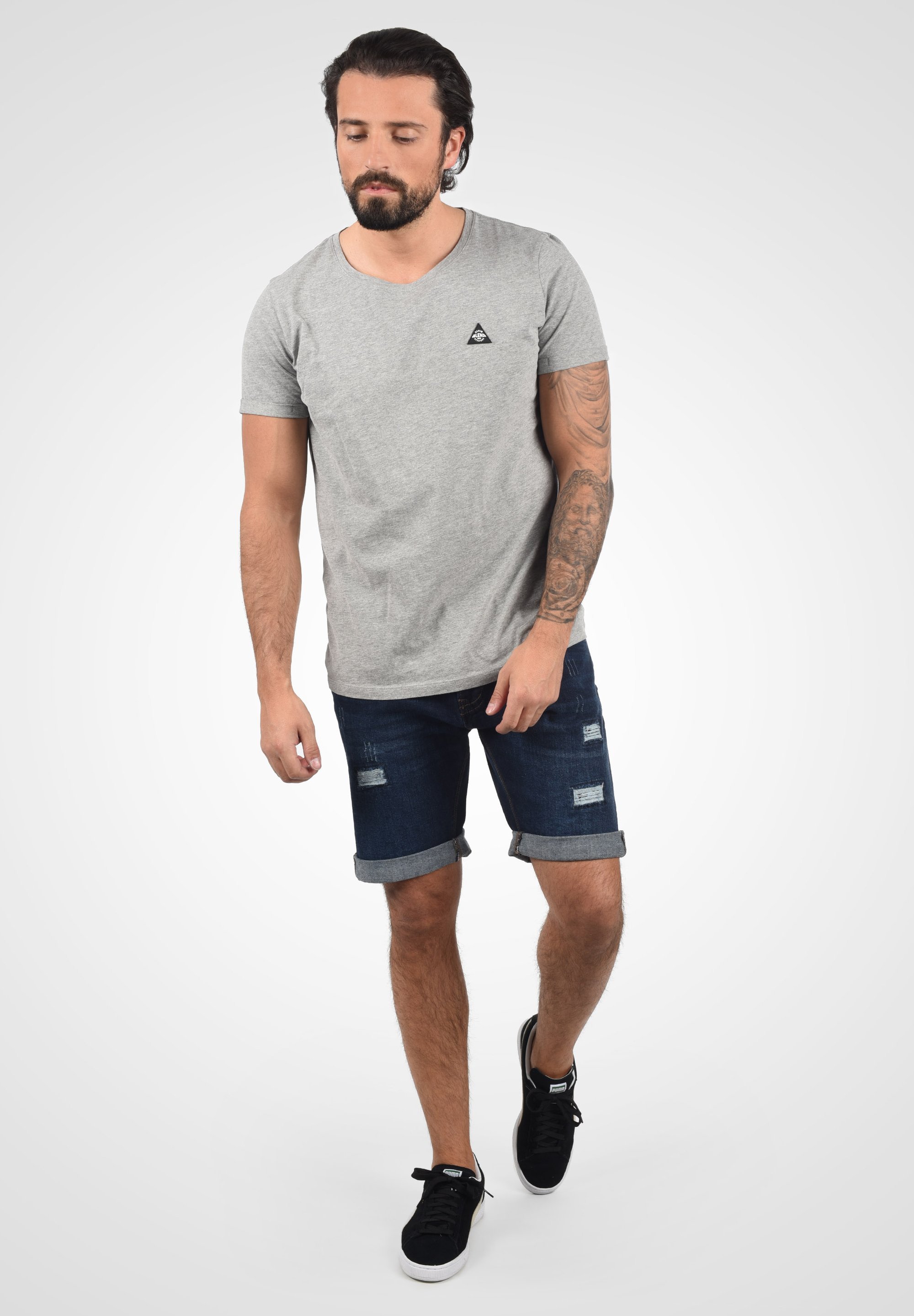 INDICODE JEANS IDHALLOW - Short en jean - bleu foncé