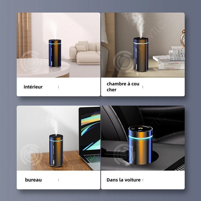 Umidificatore per il trattamento dell'aria C 300ml Umidificatore con 3 modalità Diffusore di fragranze Diffusore di aromaterapia Purificatore d'aria