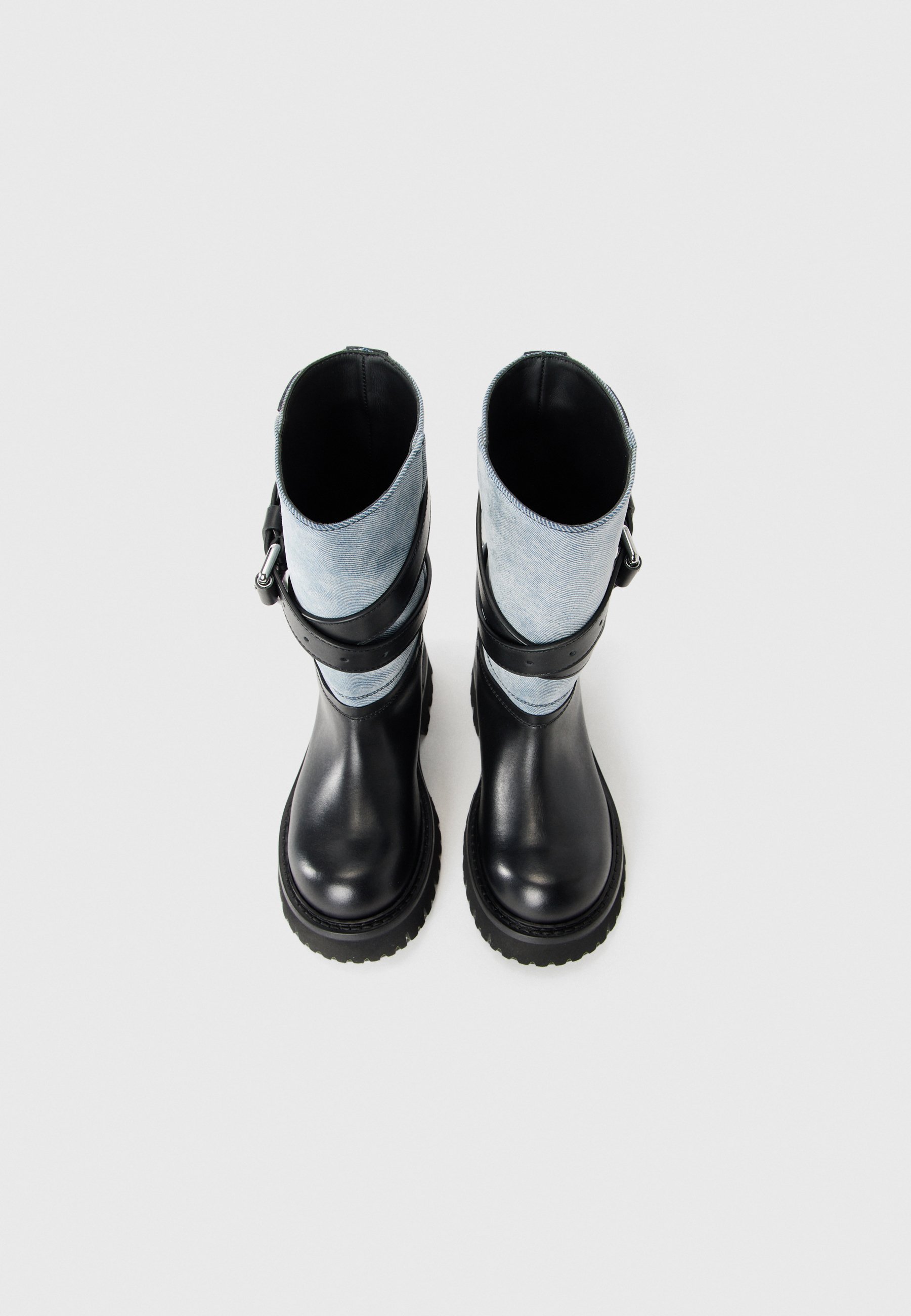 MOSCHINO batai – šviesiai mėlyni/juodi