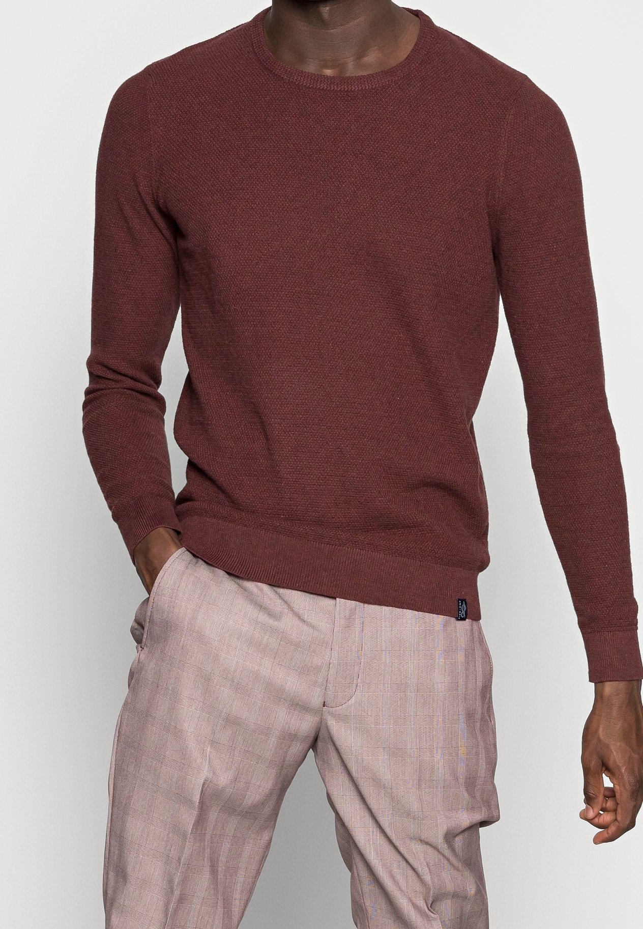 Pier One Jumper - gemêleerd bordeauxrood