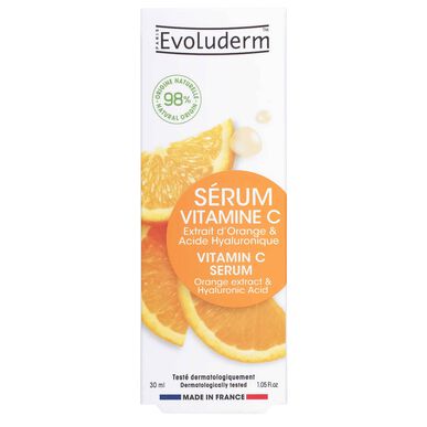 Evoluderm C-vitamiini appelsiiniuute tiivistetty elvyttävä ja kirkastava seerumi 30 ml