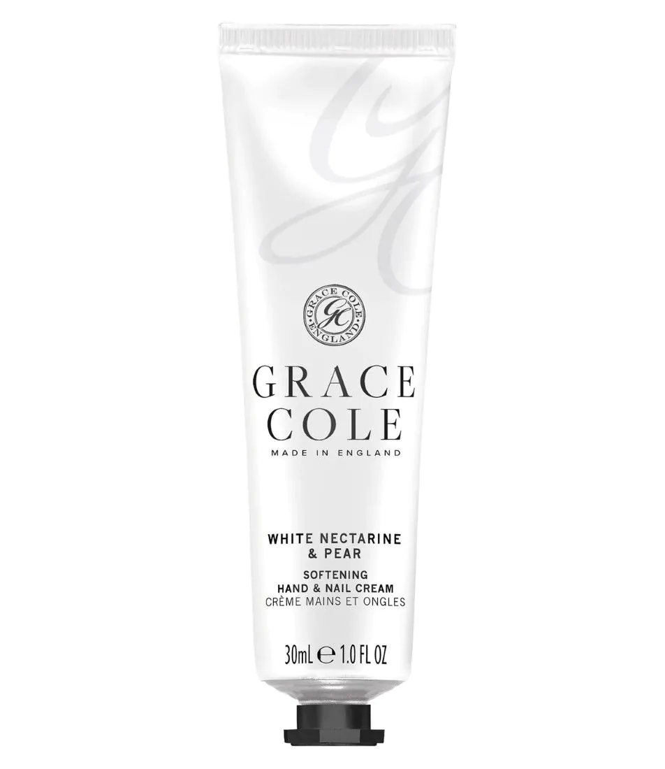 Grace Cole Krem do rąk i paznokci Biała Nektarynka i Gruszka 30 ml