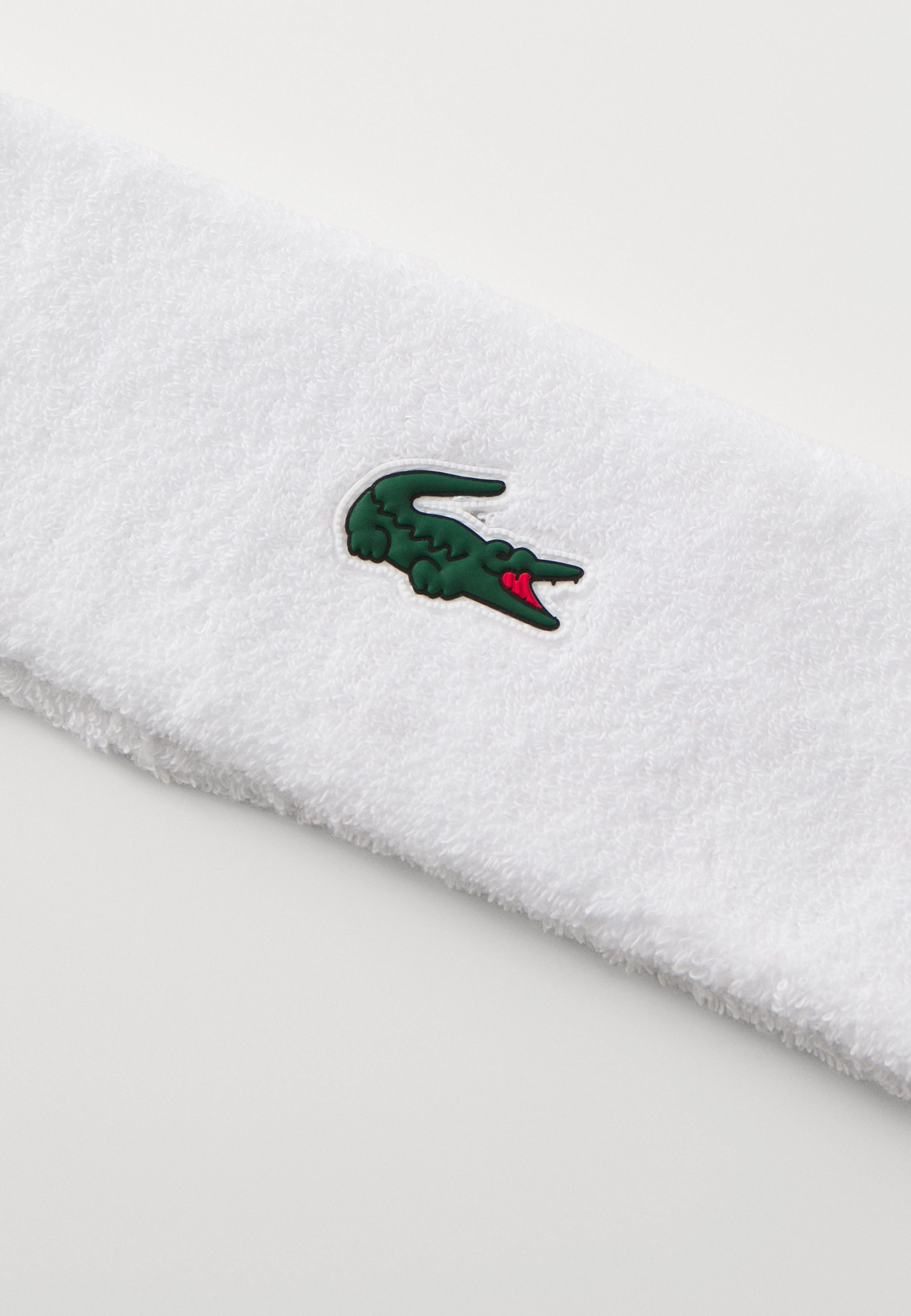 Faixa de cabeça esportiva unissex Lacoste Sport - Faixa de transpiração - branca