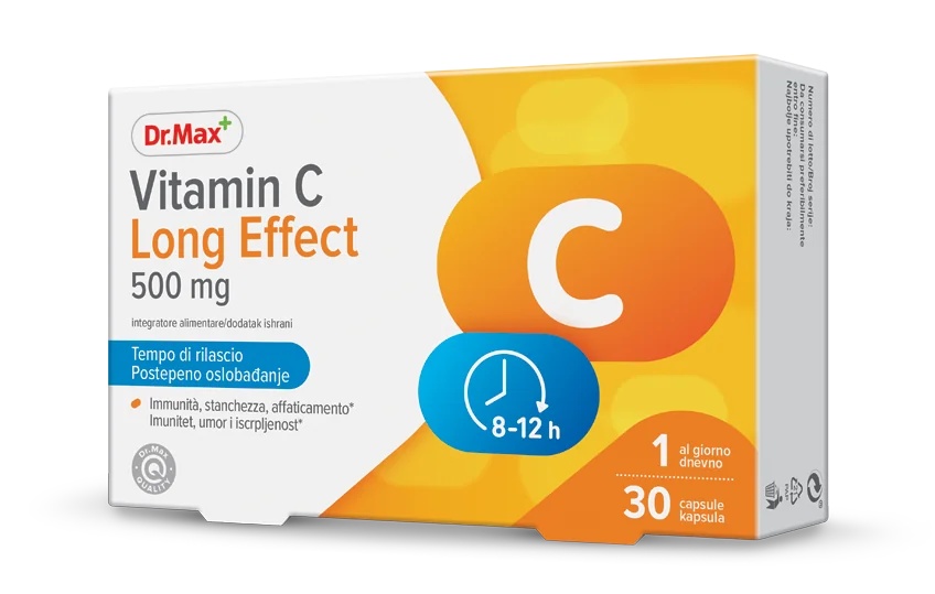 DR. MAX Dr.Max Vitamina C de acción prolongada 30 cápsulas de 500 mg con liberación gradual