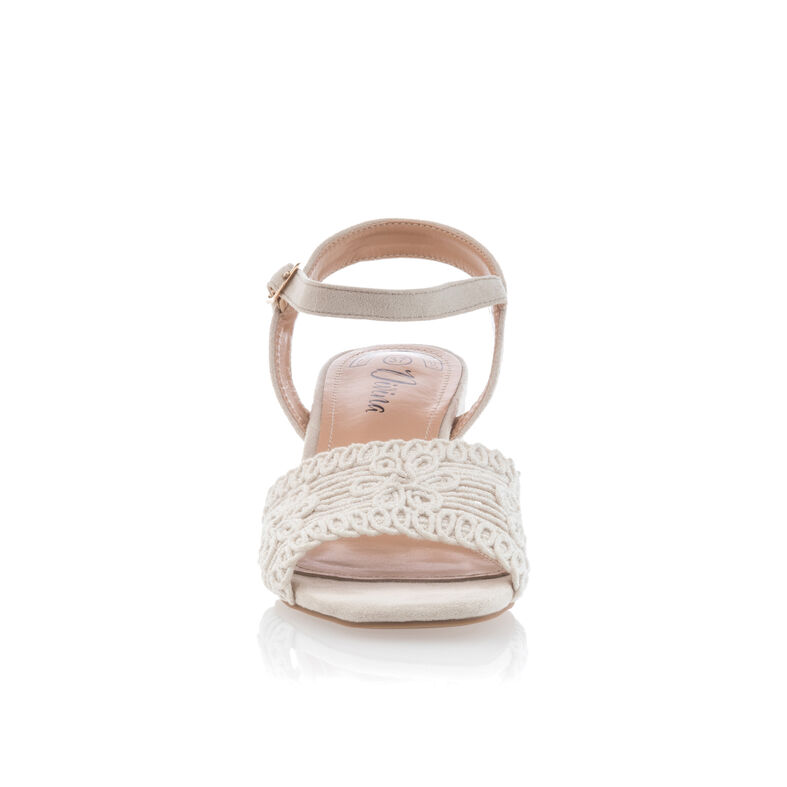 Beige Damen-Sandalen / Zehenfreie Schuhe