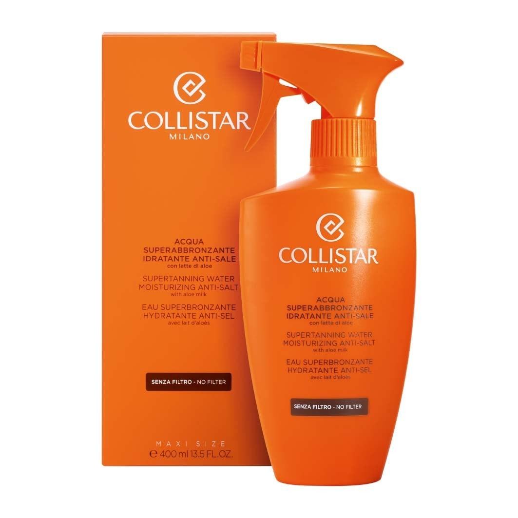 „Collistar“ savaiminio įdegio vanduo „Super Tan“ drėkinamasis anti-druskos poveikis – 400 ml