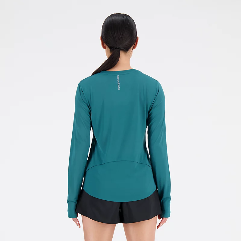 Damska bluzka z długim rękawem Accelerate – VINTAGE TEAL