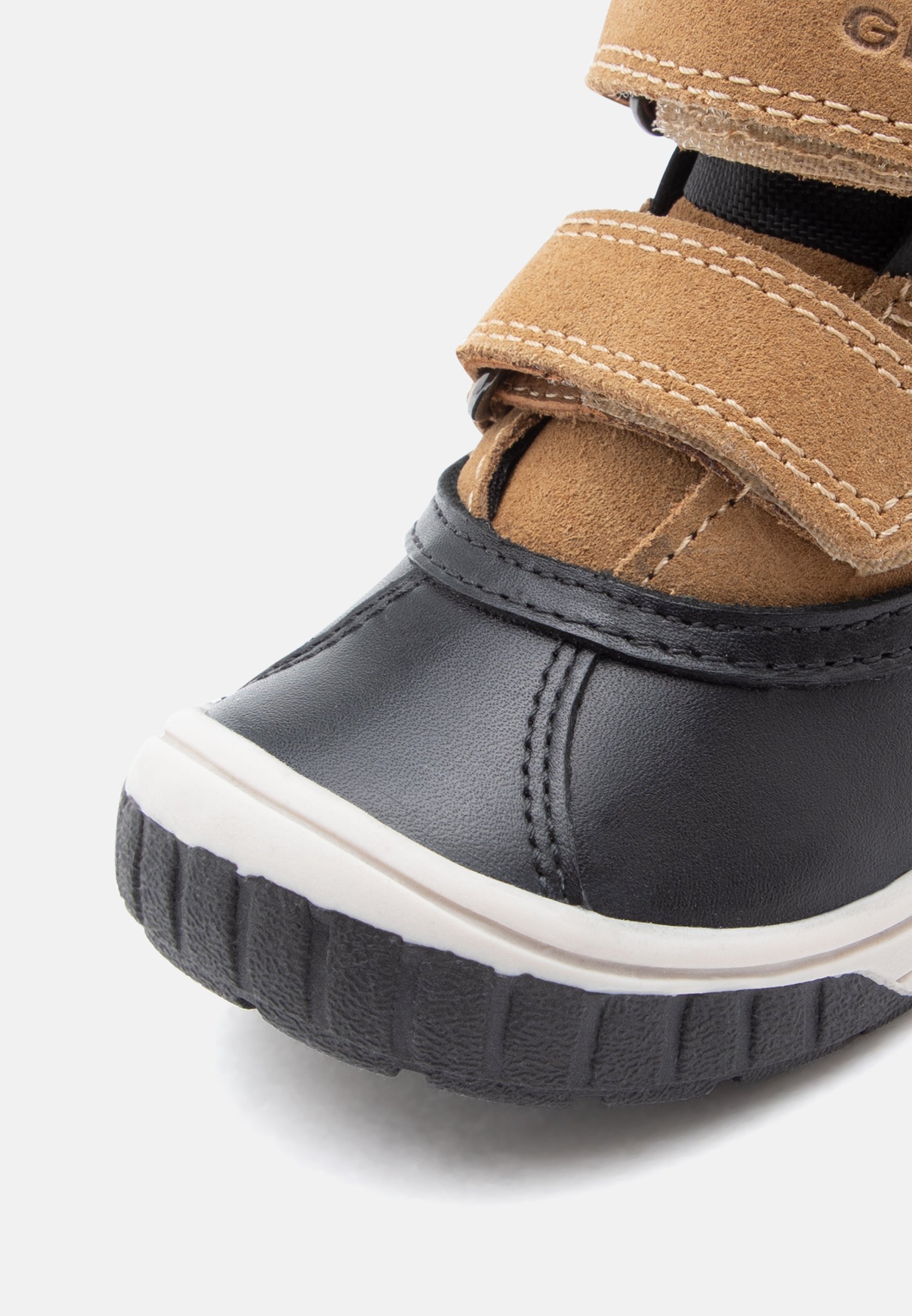 Geox OMAR UNISEX - Stivali invernali - nero/giallo scuro
