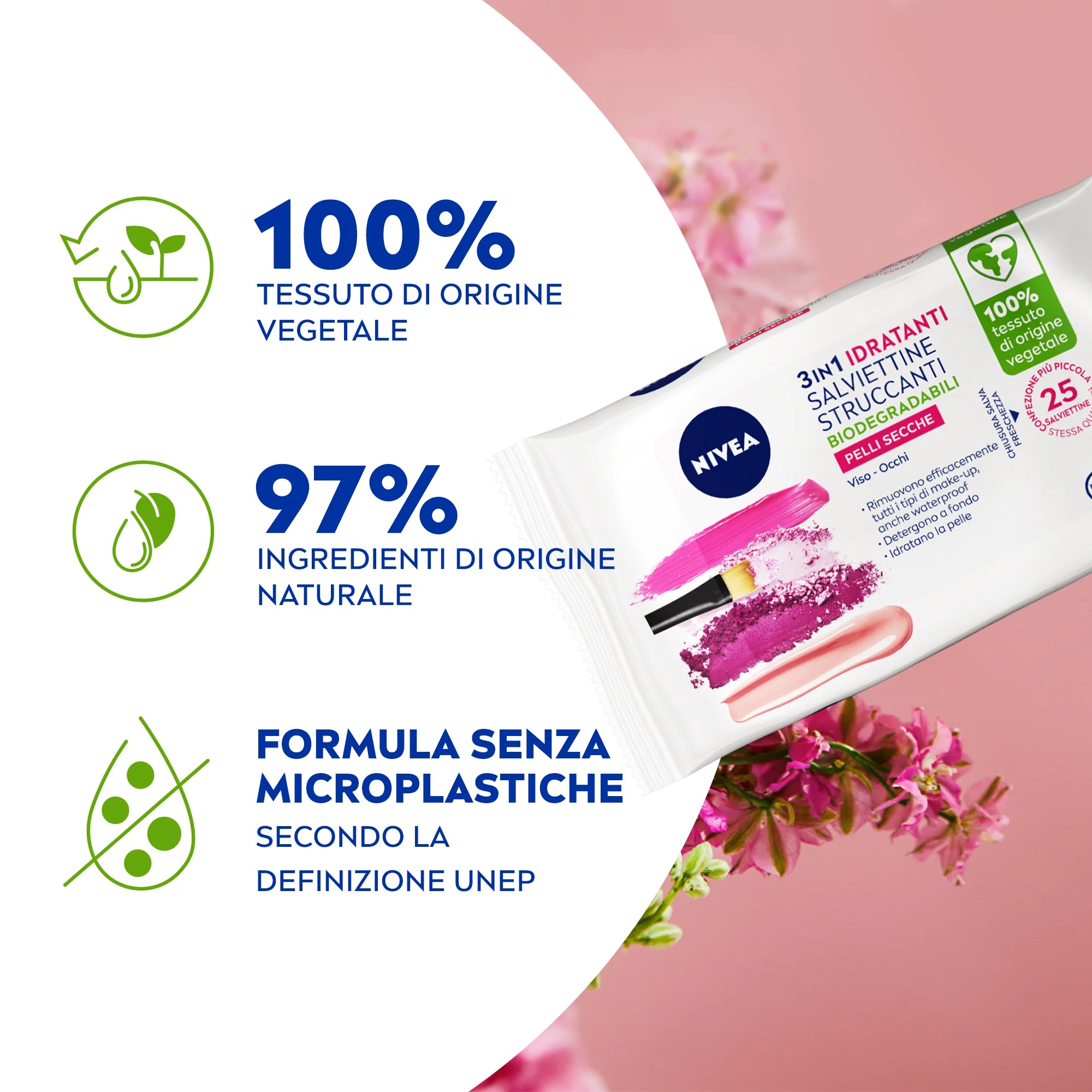 NIVEA Nivea meigieemalduslapid kuivale ja tundlikule nahale