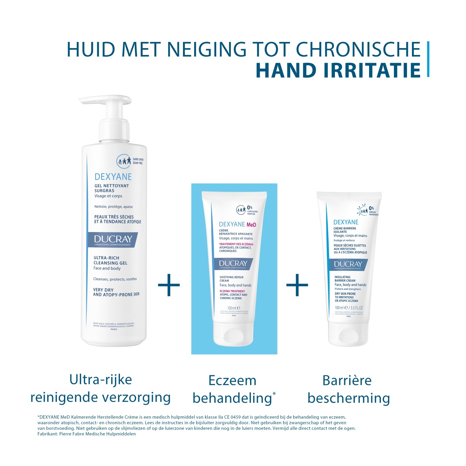 Ducray DEXYANE Ultra bogati gel za čišćenje - 200 ml