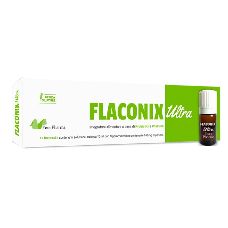 Flaconix Ultra Probiotica- en Vitaminesupplement 11 ampullen