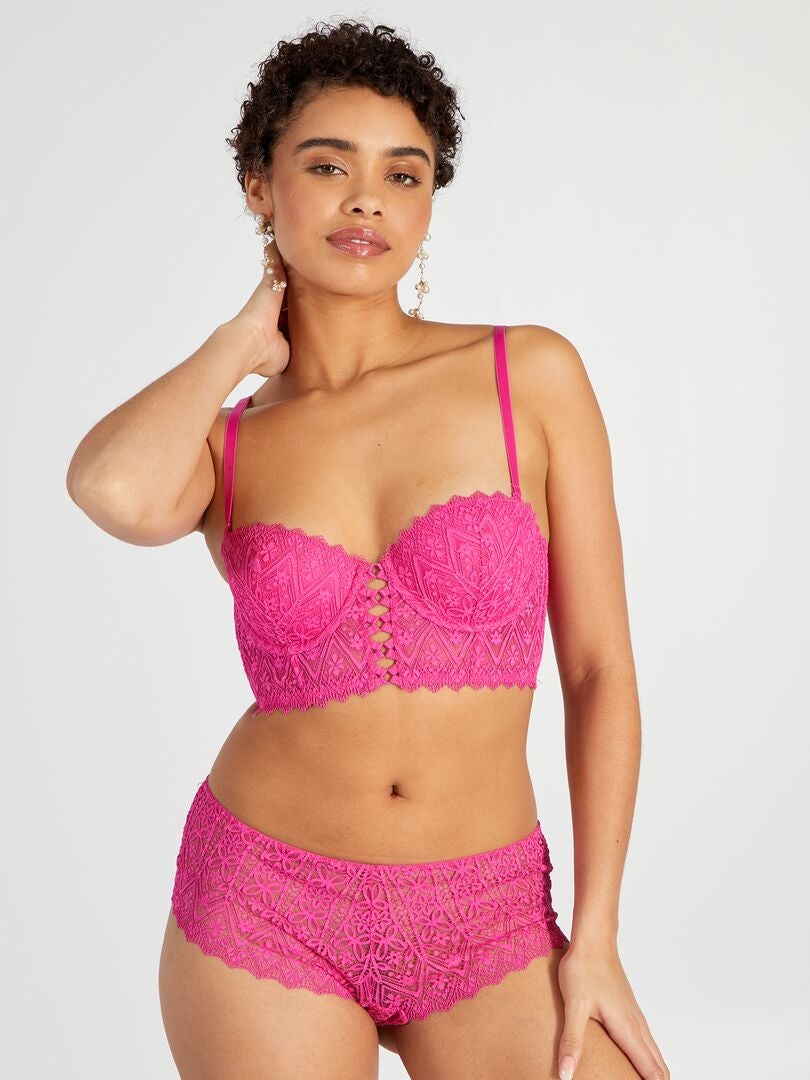 Sutiã bustiê de renda - ROSA