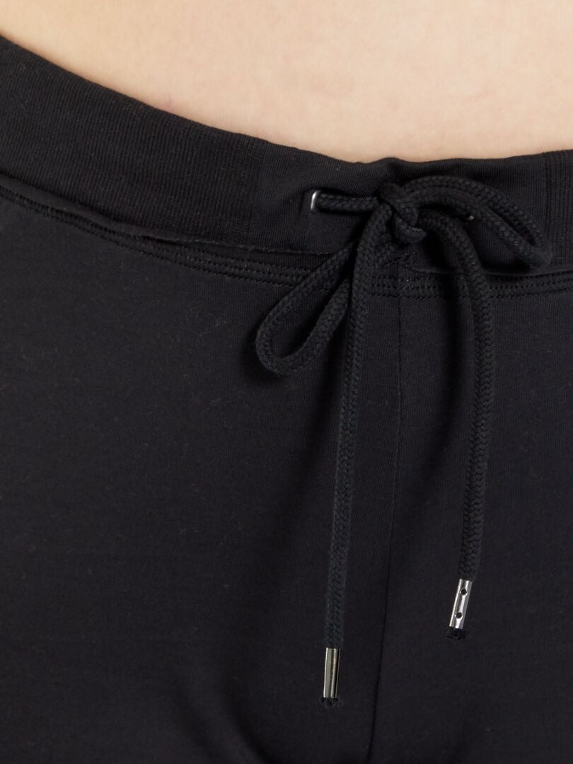 Calça de moletom leve em malha - preta