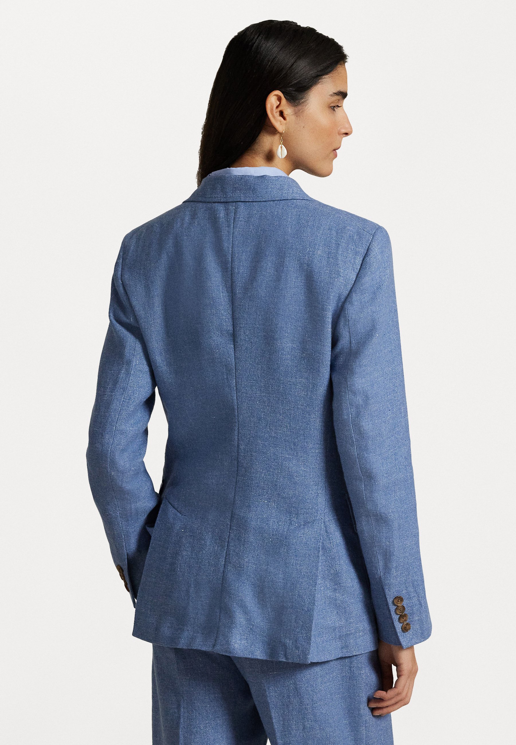 BLAZER Z BAVLNĚNÉHO KEPROVÉHO MATERIÁLU - Sako - blue