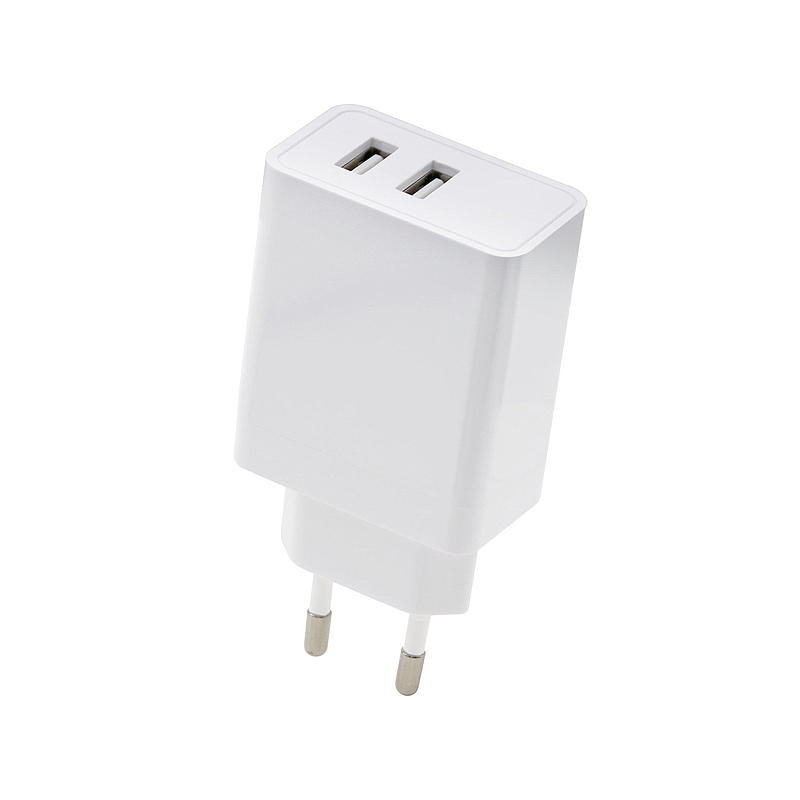Aria Väggladdare 2 USB-A 4.8A vit