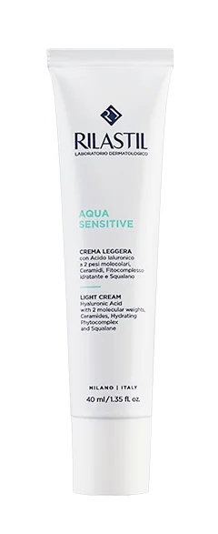 Rilastil Aqua Sensitive Light Cream 40 ml Crème voor de gevoelige huid