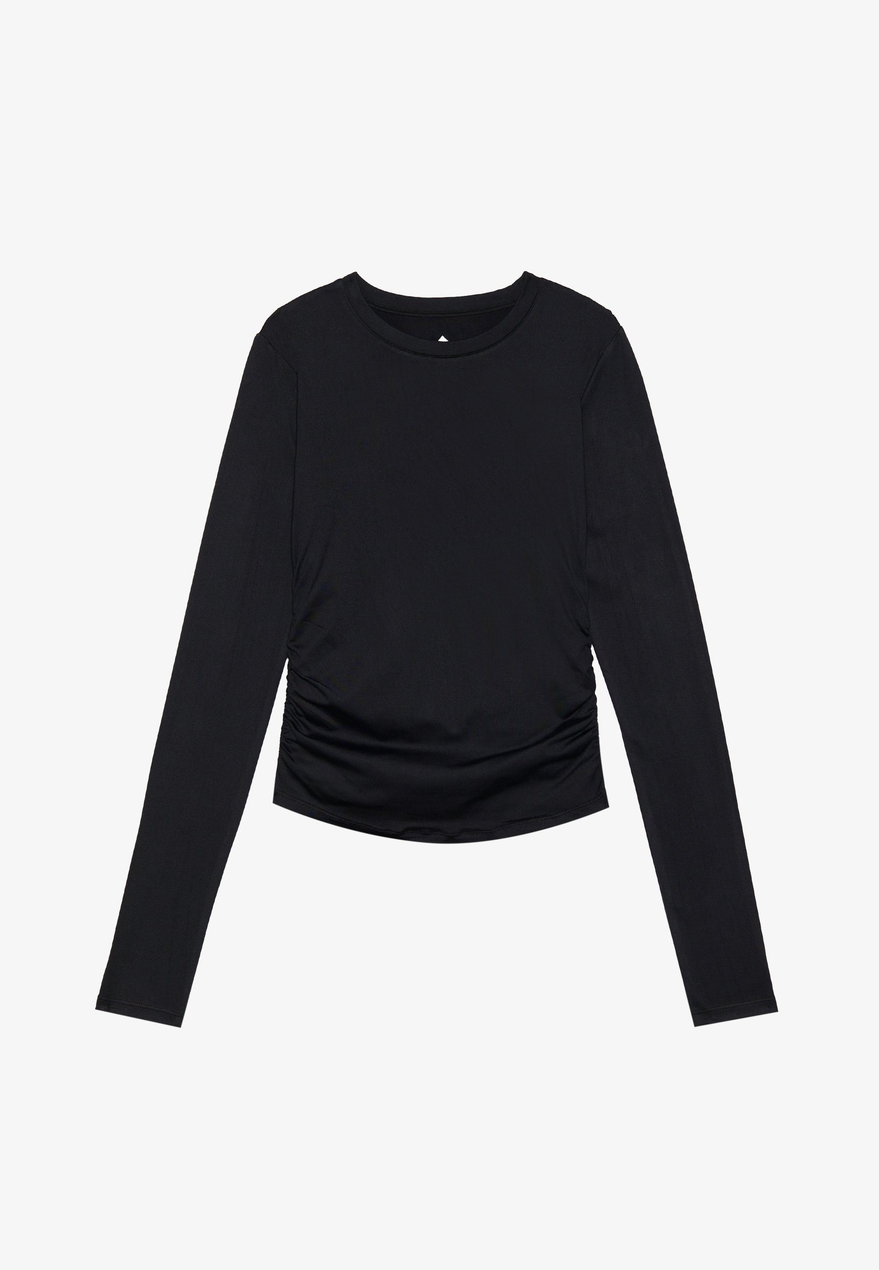 Top a maniche lunghe Even&Odd active con arricciature laterali - Top a maniche lunghe - nero
