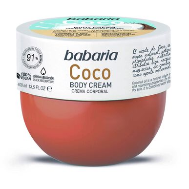 Babaria Kokos Kroppskrem 400 ml 400 ml