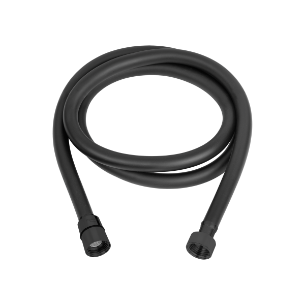 Wąż prysznicowy Invena Dark węże 150 cm, czarny, PVC, Anti-t