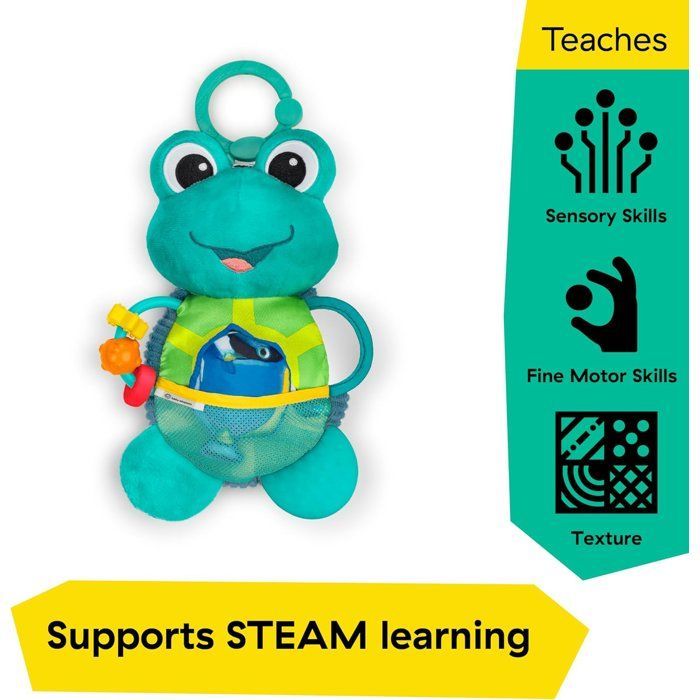Baby Einstein Neptunus Pluche Babyschildpad Speelgoed, Multisensorisch, Babycadeau 0M+