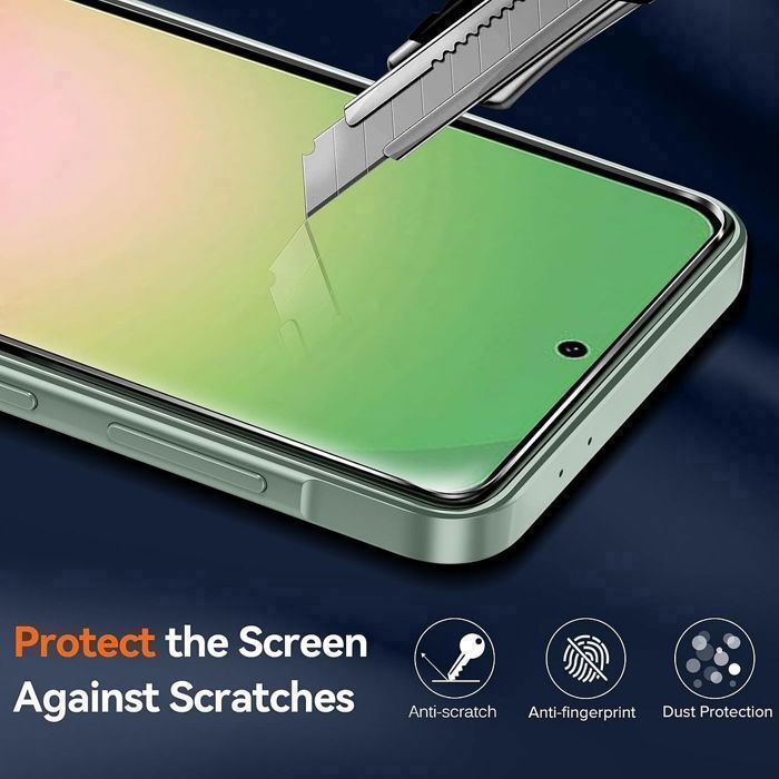 Funda protectora - BOOLING - para Samsung Galaxy A56 5G - Transparente - Resistente a golpes + 2 protectores de pantalla de vidrio templado