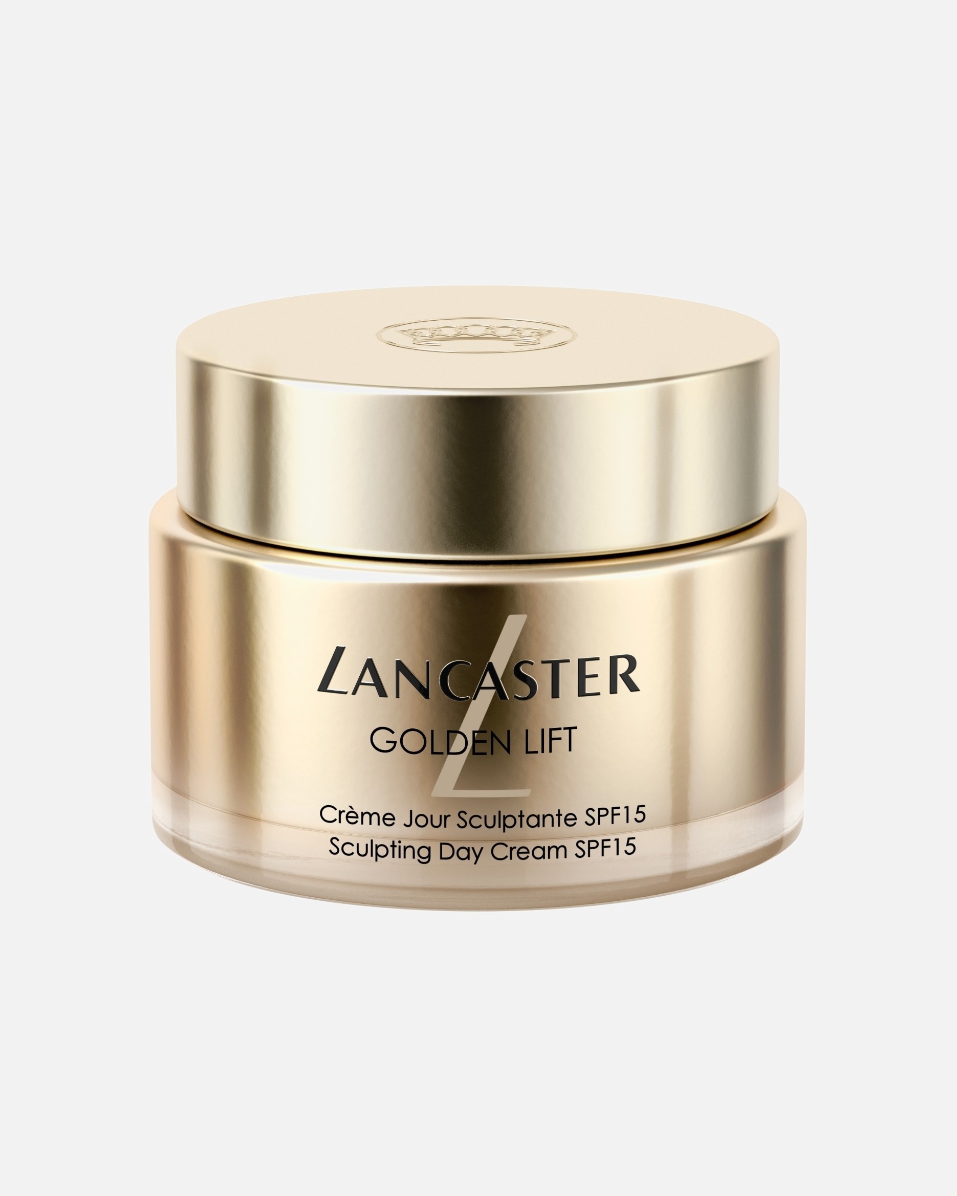 „Lancaster“ senėjimą stabdantis „Golden Lift“ skulptūrinis dieninis kremas nuo senėjimo SPF 15, 50 ml
