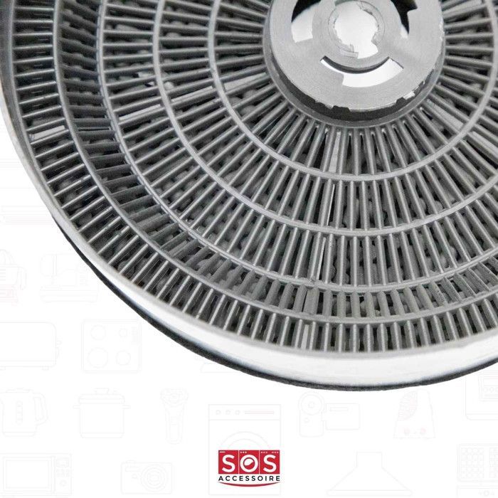 Filtro de carbón para campana extractora D183 - WPRO - CHF183 - Diámetro 170 mm