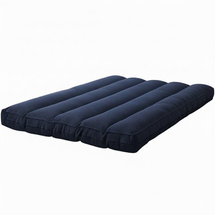 Futón con funda extraíble - 140 x 190 cm - Bananair - Azul oscuro