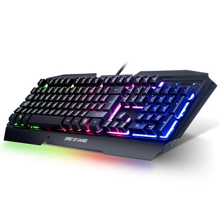Gamingtoetsenbord - Spirit of Gamer - Pro K5 - Semi-mechanisch - Anti-ghosting - LED-achtergrondverlichting