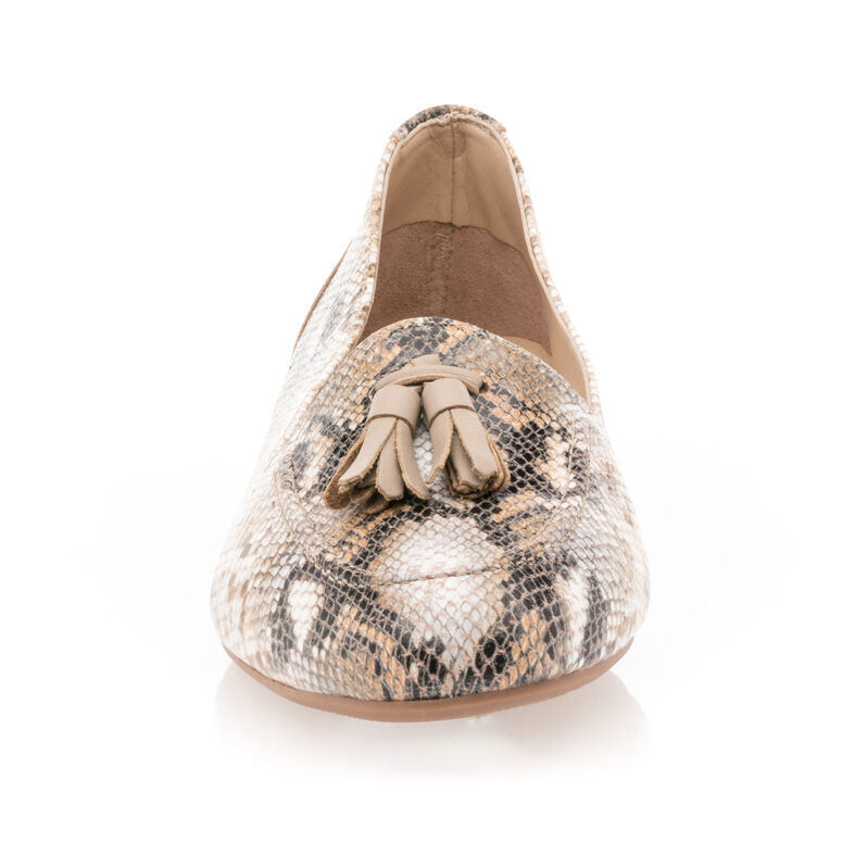 Beige Damen-Loafer/Bootsschuhe