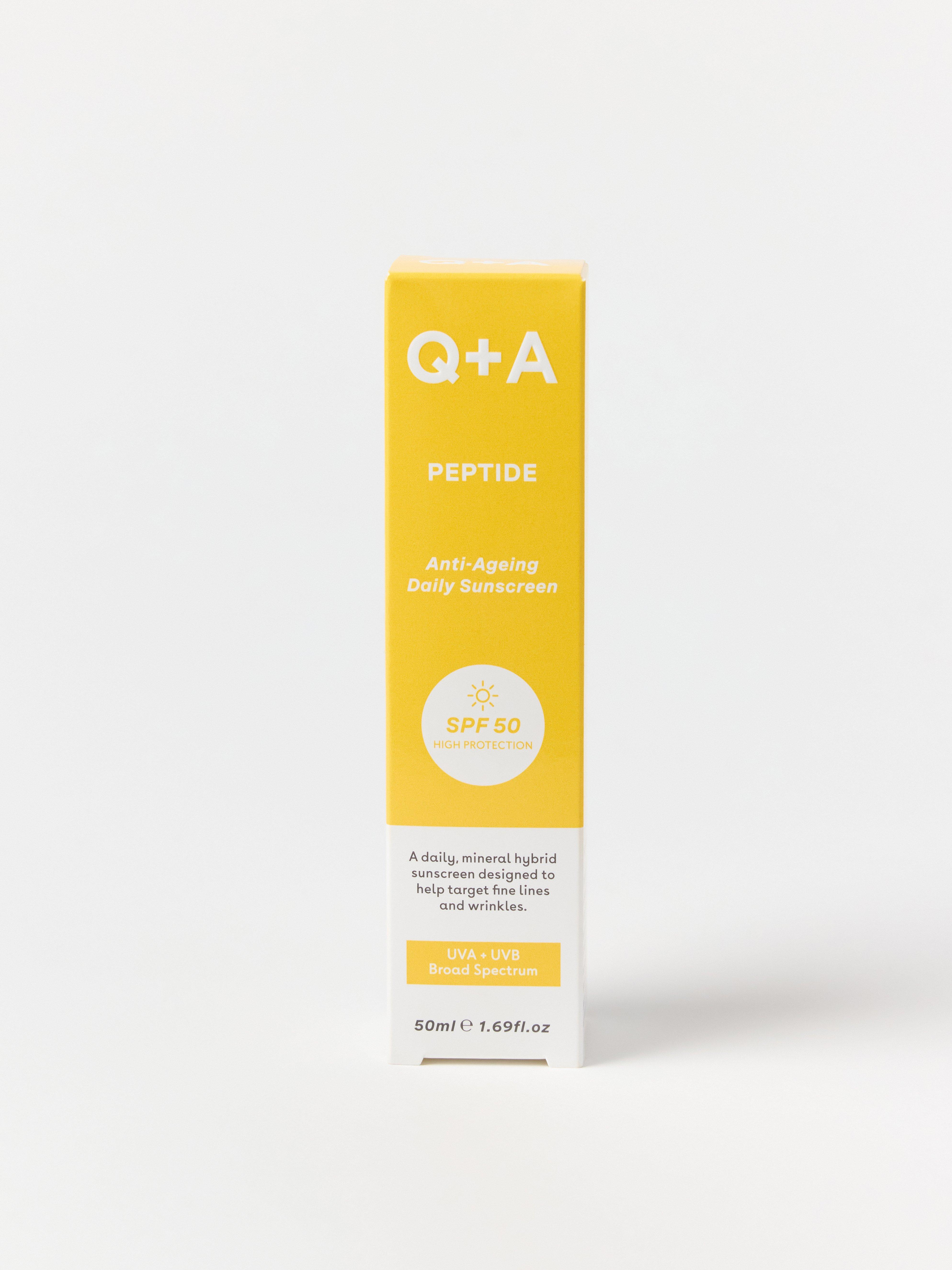 Protetor solar QA Peptide FPS 50 sem cor