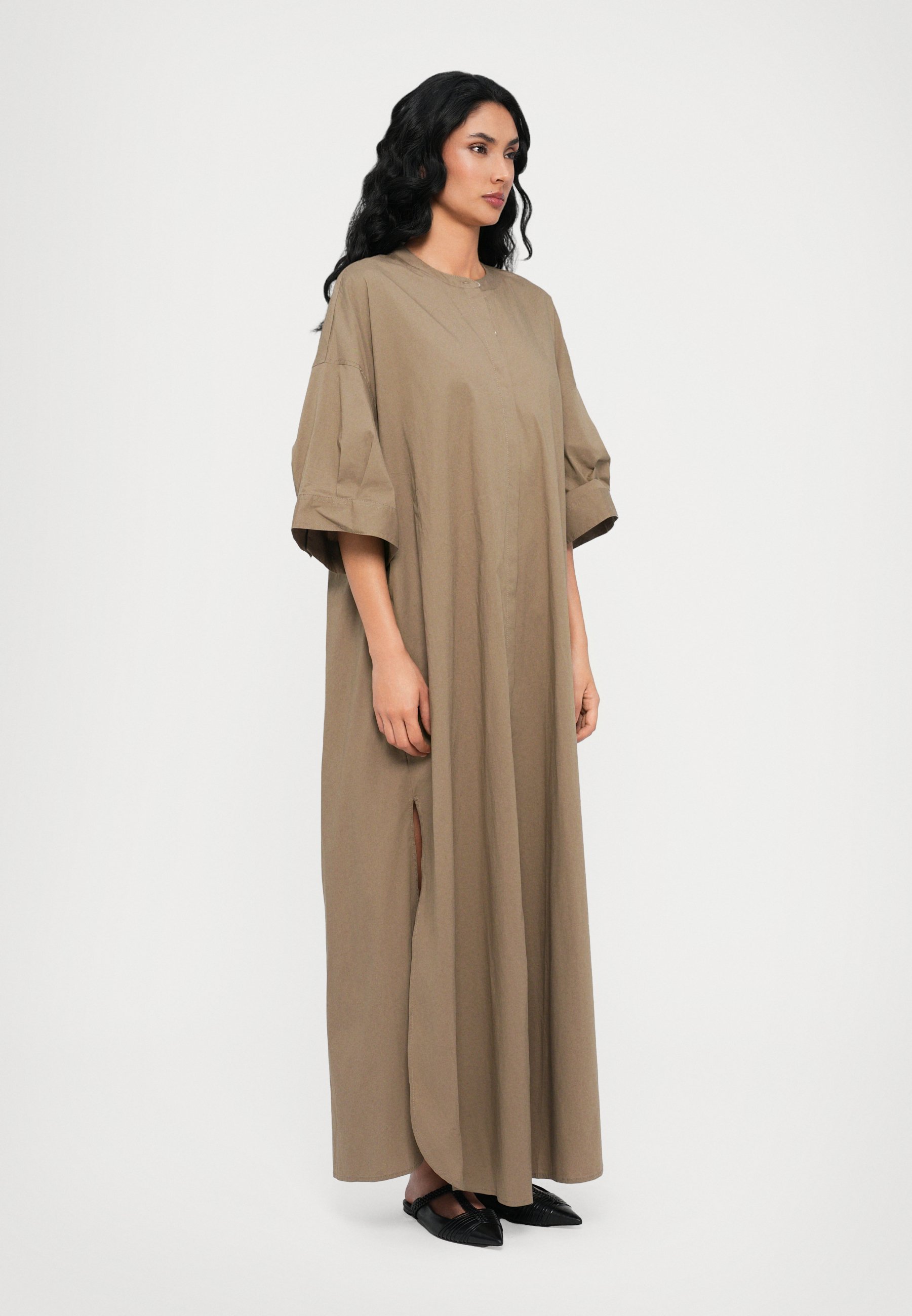 STAUD ENZO MAXI JURK - Overhemdjurk - taupe