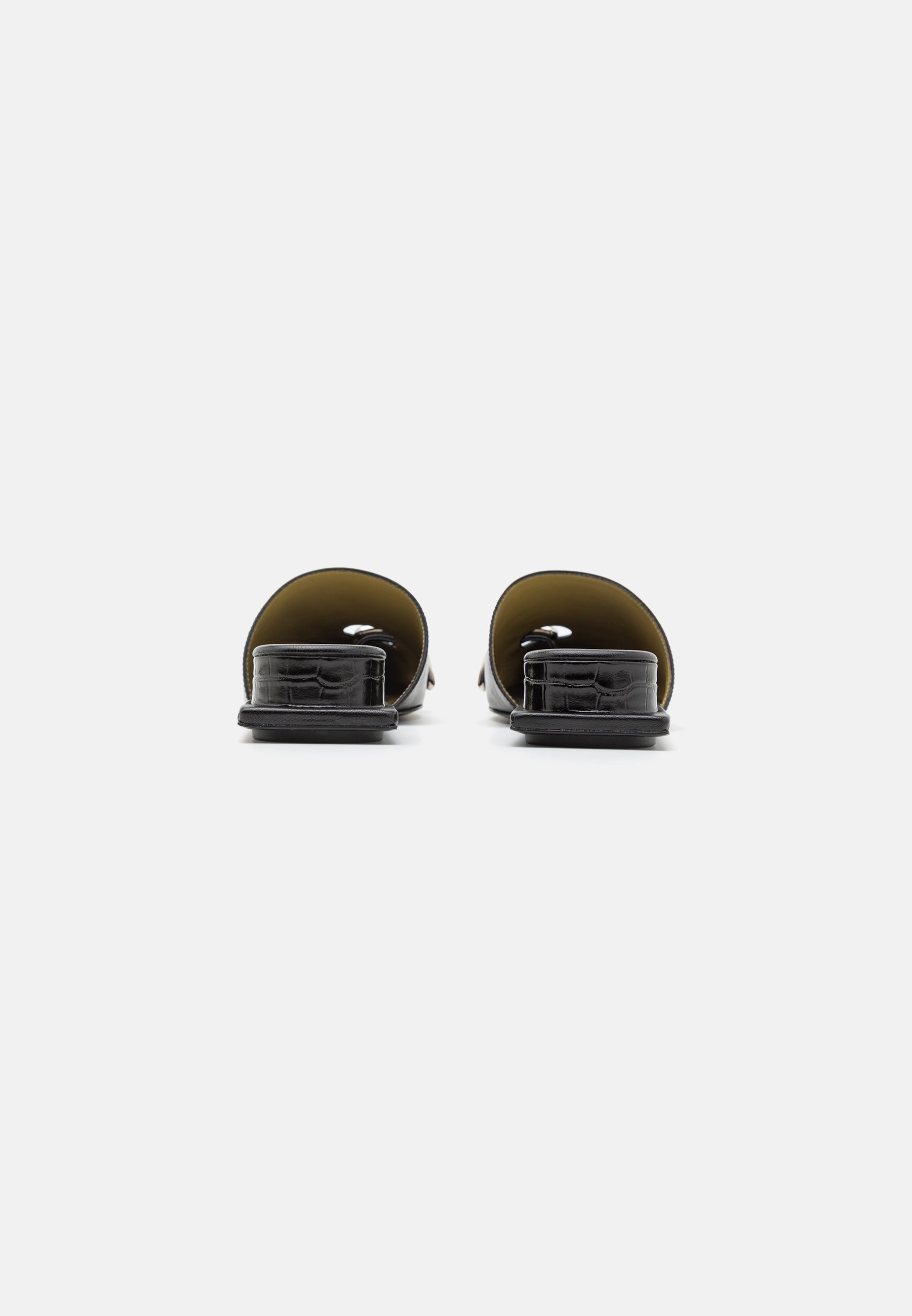 Tory Burch PIERCED MULE - Muiltjes - perfect zwart/zilver