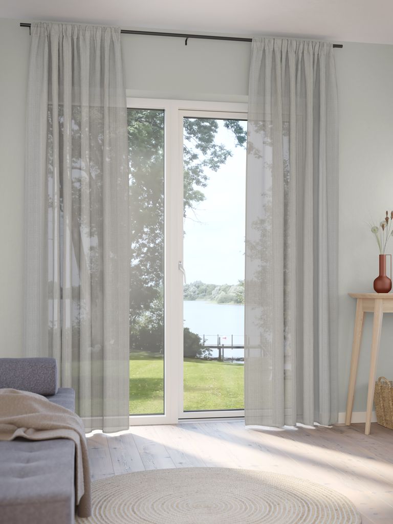 BASSHOLMEN BASSHOLMEN zavjesa 1x140x245 cm svijetlosiva