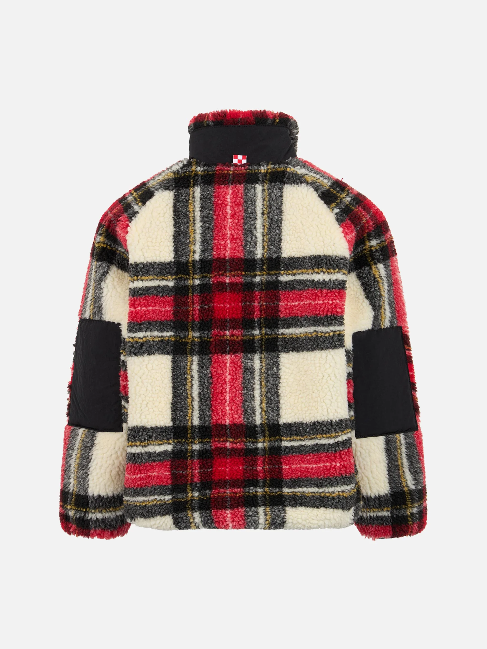 Babyrokje van sherpa met tartanprint