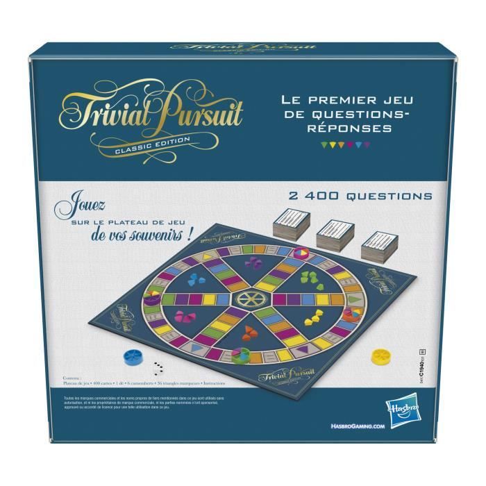 Trivial Pursuit Clássico, Jogo de Tabuleiro de Estratégia, Versão Francesa