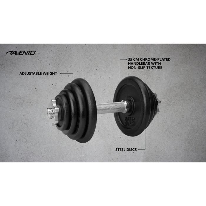 AVENTO 15KG STALEN SCHIJFHALTER