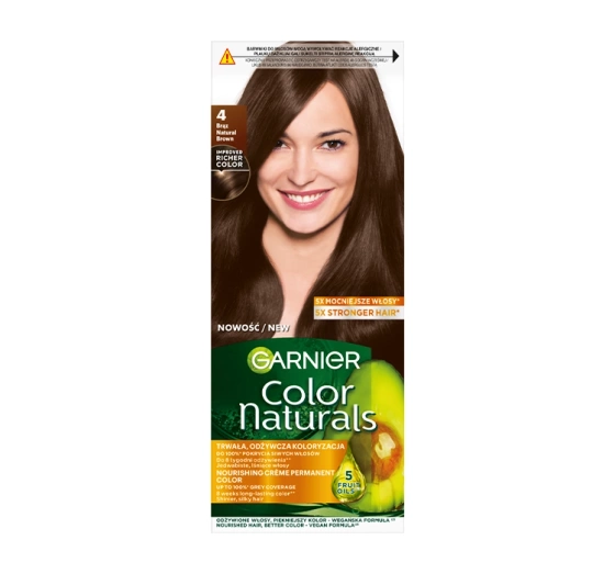 Garnier Color Naturals trwała farba do włosów 4 Brąz