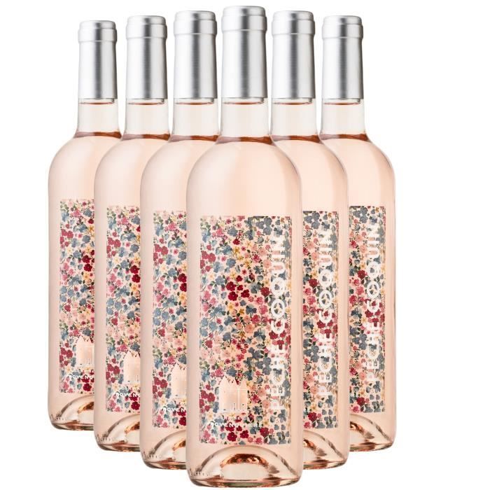 Pays d'Oc Péché Coquin Rosé 2022 - Caja de 6 botellas de 75 cl - Domaine La Provenquière - Vino Rosado IGP de Languedoc-Rosellón