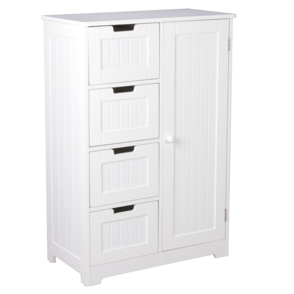 FineBuy Szafka łazienkowa mdf biały